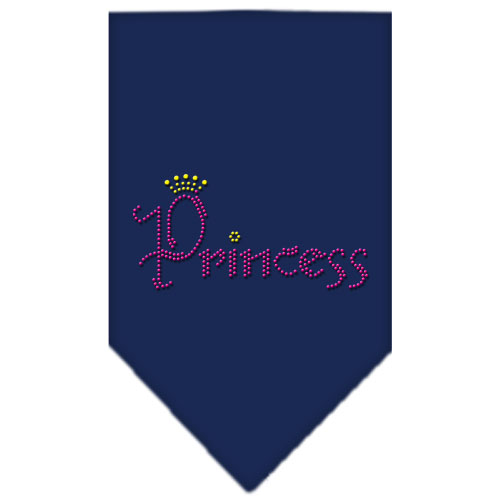 Princess Rhinestone Bandana Navy Blue large